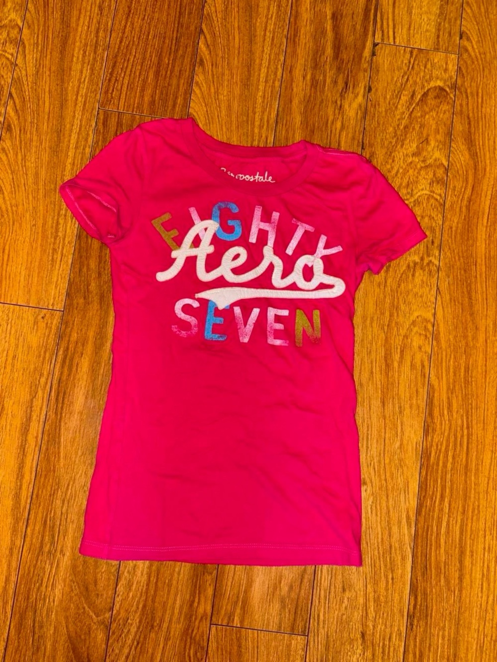Pink Aeropostale Y2K baby tee
